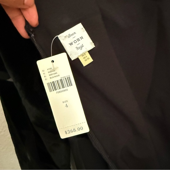 ANTHROPOLOGIE Selina Velvet Maxi Black Dress Seen Worn Kept size 4 - Picture 6 of 10